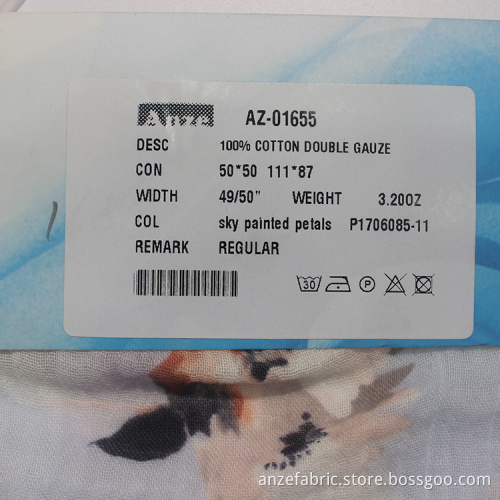 100 Printed Cotton Double LAYER Gauze Fabric